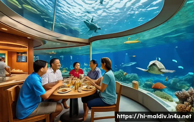 몰디브 수중 레스토랑 관련 이미지 2